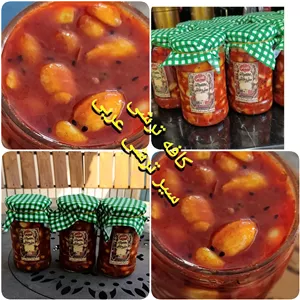 سیر ترشی عربی ارگانیک 5 عدد شیشه 750 گرمی 