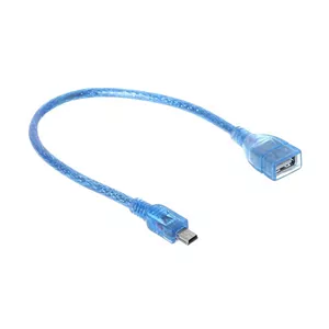 کابل OTG MINI USB 5PIN 30CM شیلد دار DETEX +