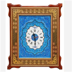 ساعت میناکاری و قاب تمام خاتم صلیبی 