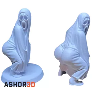 فیگور گوست فیس Twerking پرینت سه بعدیAshor3D
