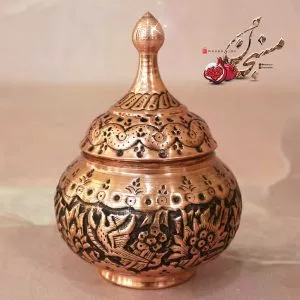قندان سیاه قلم گنبدی 