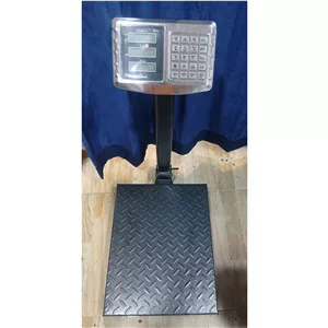 باسکول 300 کیلویی تاشو نمایشگر کلید استیل کابلی محک