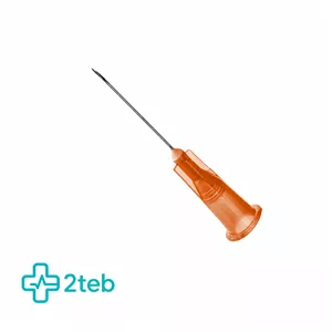 سرسوزن مزوتراپی و فیلر آوا گیج 25 با طول 25 میل رنگ نارنجی بسته 100 عددی