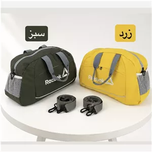 ساک ورزشی پارچه ای ابعاد 45 در 25 در 15 سانتیمتر با بند بلند و زیپ