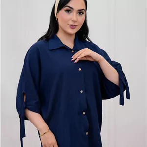 شومیز لینن زنانه مدل سلین