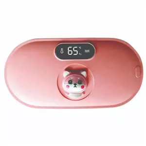 ماساژور قاعدگی عروسکی 3Dدرجه حرارت (40 تا 65 درجه)، 6 حالت ویبره، باتری 1800 میلیآمپری، صفحه نمایشگر