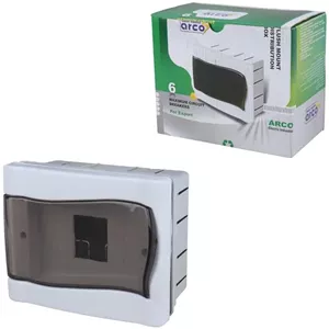 جعبه فیوز مینیاتوری توکار 6 عددی آرکو ADB0012 17 14cm