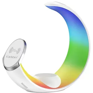 شارژر وایرلس 4 کاره ارلدام Earldom مدل ET-WC55 با توان 15W و نور RGB