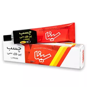 بسته 12 عددی چسب پی وی سی سینا LPR500 حجم 100 گرم