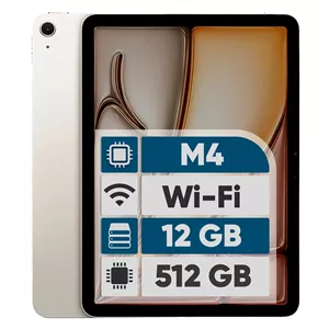 تبلت 13 اینچ اپل مدل iPad Air 2026 M4 Wi-Fi ظرفیت 512 گیگابایت و رم 12 گیگابایت، رزولوشن دوربین اصلی 12 مگاپیکسل، پشتیبا