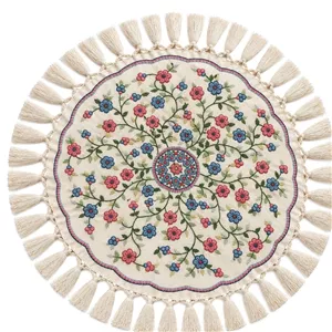 رومیزی گرد پته 