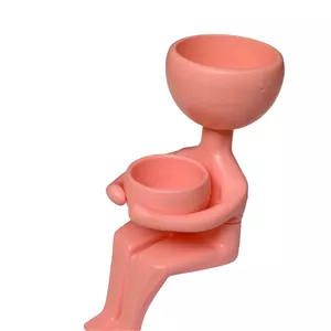 گلدان دکوری طرح آدمک 2 عددی