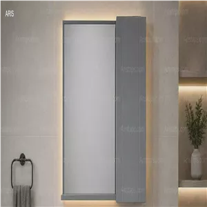 آینه باکس طبقه دار طوسی دارای آرام بند سایز 40 60