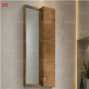 آینه باکس طبقه دار قهوه ای دارای آرام بند سایز 40 60