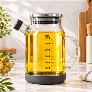 روغن ریز تمام پیرکس درب استیل دارای زیره سیلیکونی