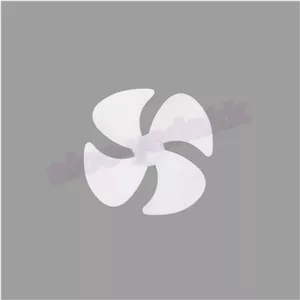 پروانه پنکه سانی 4 پره پلاستیکی طراحی سبک و عملکرد قوی برای پنکه سانی