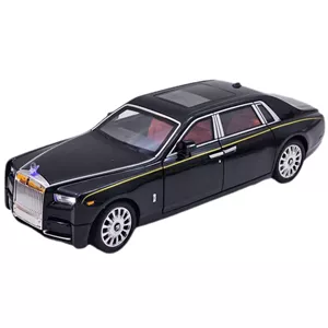 ماکت ماشین بازی ناب سل مدل رولزرویس سقف کهکشانی فلزی موزیکال کد Rolls-Royce scale 1 18