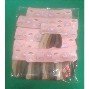 کش مو حوله ای متوسط کرم قهوه ای بسته کامل 120 عددی ( عمده )