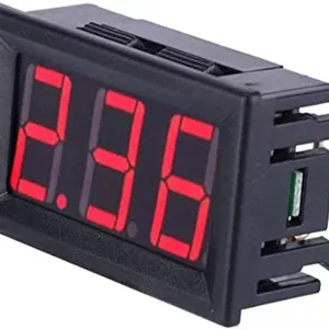 آمپرمتر قابدار قرمز DC 20A سایز 0.56