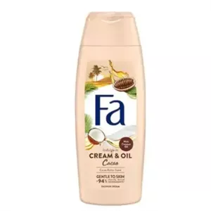 شاور کرم بدن فا مدل Cream Oil Cacao با روغن نارگیل و رایحه کره کاکائو حجم 250 میل