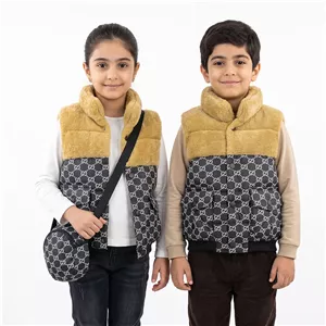 بافر ناخن پافر بچه گانه بالا خز مشکی باکیف 