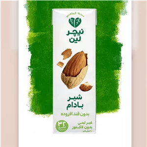 نیچرلین شیر بادام بدون قند 200 میلی لیتر
