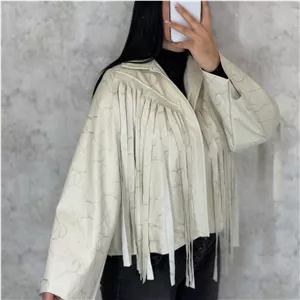 کت چرم جذاب مدل ریش 