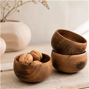 کاسه چوبی کوچک گردو(تک عددی) sh748