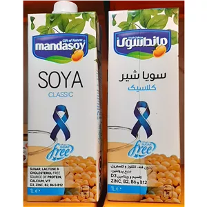 شیر سویا بدون( قند،لاکتوز و کلسترول) غیر لبنی یک لیتری 