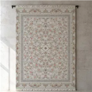 فرش گلوبوته کلاسیک طوسی بهار کد 12233
