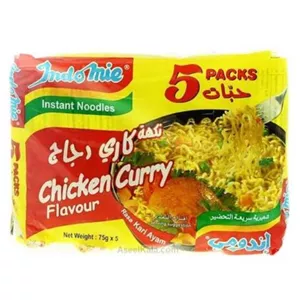 نودل اندومی عربستان Indomie بسته 5عددی طعم مرغ کاری اورجینال وارداتی