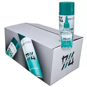 چسب 1-2-3 برند 714 حجم 400 میلی کارتن 25 عددی