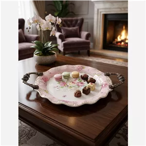 دیس چینی دسته پیوتر،شیرینی خوری،میوه خوری