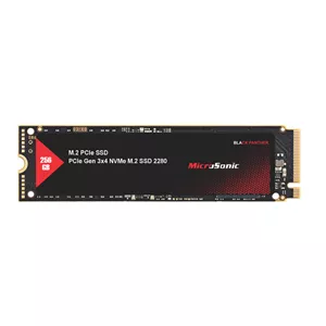 اس اس دی اینترنال PCIe Gen3 x4 میکروسونیک مدل BLACK PANTHER ظرفیت 256 گیگابایت