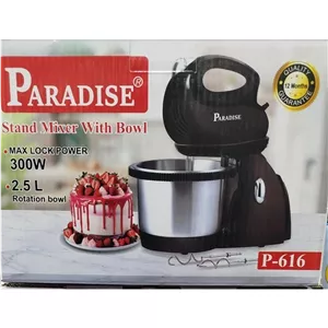  همزن کاسه دار پارادایس کد 616 حرفه ای (گارانتی شرکتی رایگان ) کاسه چرخشی 