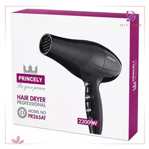 سشوار پرنسلی مدل PR265AT با موتور 2200 وات و باد سرد