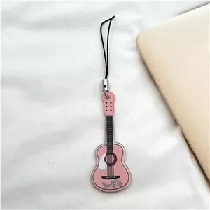 بند آویز فلش و موبایل مرواریدی و سنگی طرح گیتار کد 113833