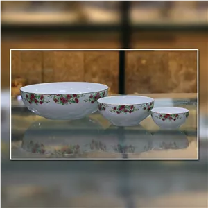 کاسه های طرح بیدگل چینی زرین 