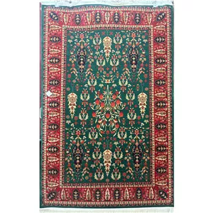 فرش ماشینی گبه کد 518 سبز 3.37 متر