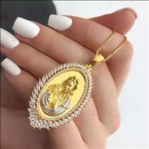 مدال ورساچه مادر و فرزند جواهر تمام نقره عیار 925 با روکش قوی طلا سفید عین طلا (پس کرایه)