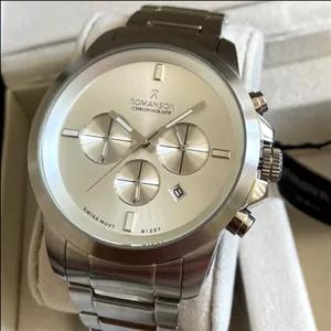 ساعت مچی زنانه رومانسون Romanson  موتور کرنوگراف 3 موتور فعال اصل ساعت عبدی اصل ژاپن کیفیت قاب و بند درجه یک  