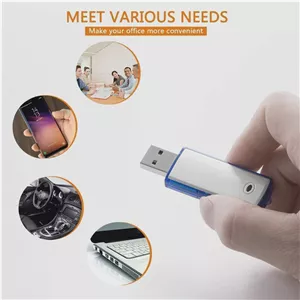 ضبط کننده صدای قابل حمل 8 گیگابایتی فلش مموری USB ضبط با فعال سازی صدا حذف نویز تا 12 ساعت ضبط