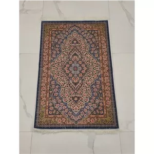 فرش تمام ابریشم ماشینی 1700 شانه 1در 1.5 طرح شاخه نبات
