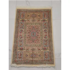 فرش تمام ابریشم ماشینی 1700 شانه 1در 1.5 طرح پری رخ