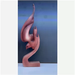 مجسمه دکوری رومیزی سیمرغ در آتش، سایز 35 سانتیمتر 