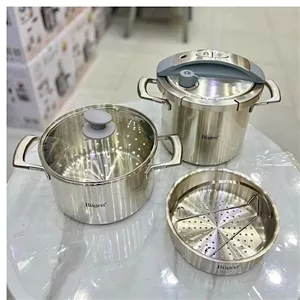 زود پز و پلو پز روگن مدل RU-6030 لیتری 5+7 استیل