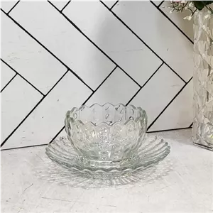 سرویس کاسه و پیش دستی درین کادویی سفید کاوه(3) بسته 3 تایی ارسال نیمه رایگان