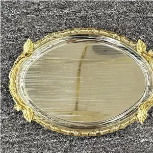 سینی تک بیضی سیلور دور طلایی 4802
