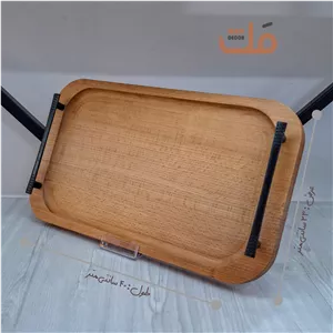 سینی پذیرایی دستساز چوب یکدست راش مکدکور(پسکرایه)