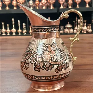 پارچ ترک نقره کوب 